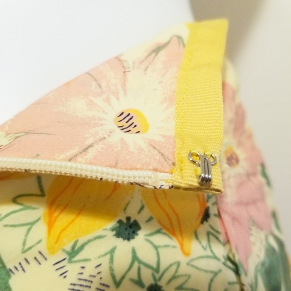 Vintage style Gathered Yellow Floral Skirt cottagecore plus Size 16 - Picture 6 of 12